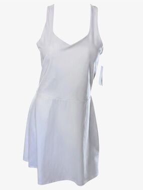 DKNY Sport White Racerback Tennis Athletic Dress Size XL. Plus Size